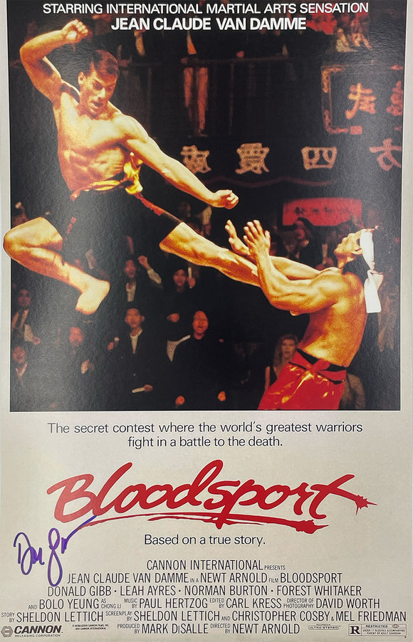 Donald Gibb Bloodsport Autographed 11x17 Mini Poster