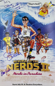 Revenge of the Nerds TRIPLE Autographed 11x17 Mini Poster