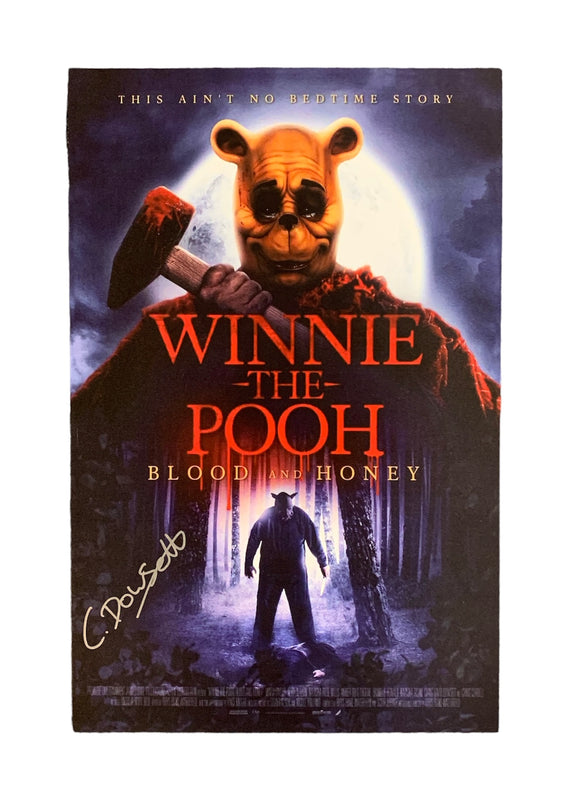 Craig David Dowsett in Winnie the Pooh: Blood and Honey Autographed Mini Poster