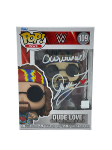 Dude Love (Mick Foley) Autographed WWE Funko Pop