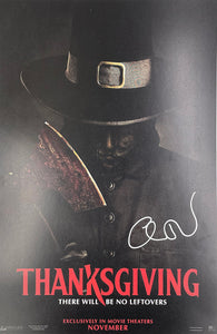 Eli Roth Autographed Thanksgiving 11x17 Poster