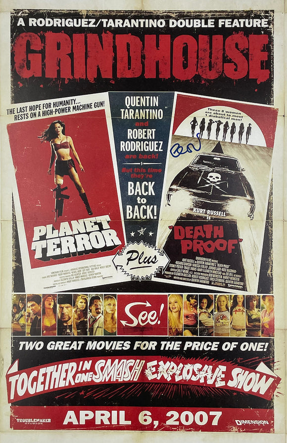 Eli Roth Autographed Grindhouse 11x17 Poster