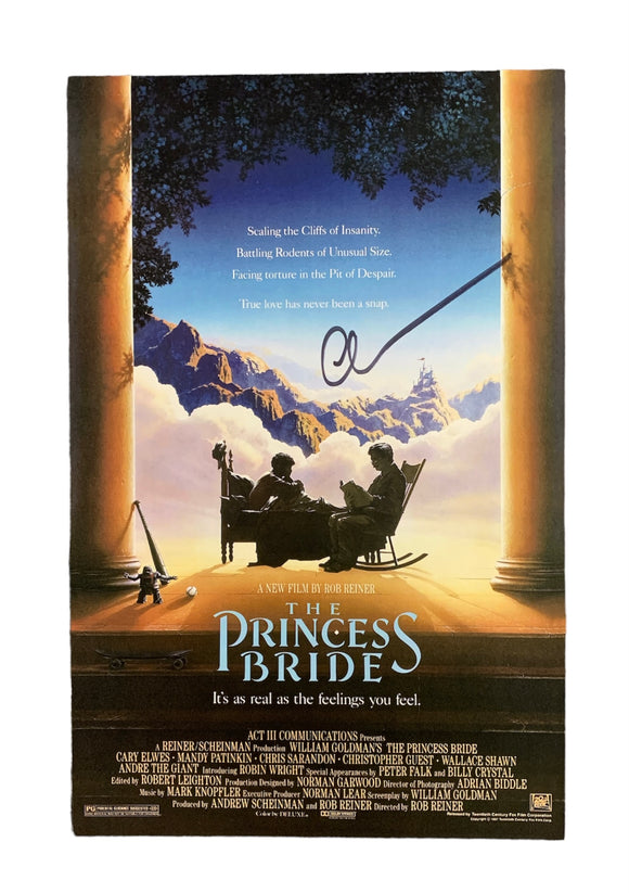 Cary Elwes the Princess Bride Autographed Poster in Black Sharpie