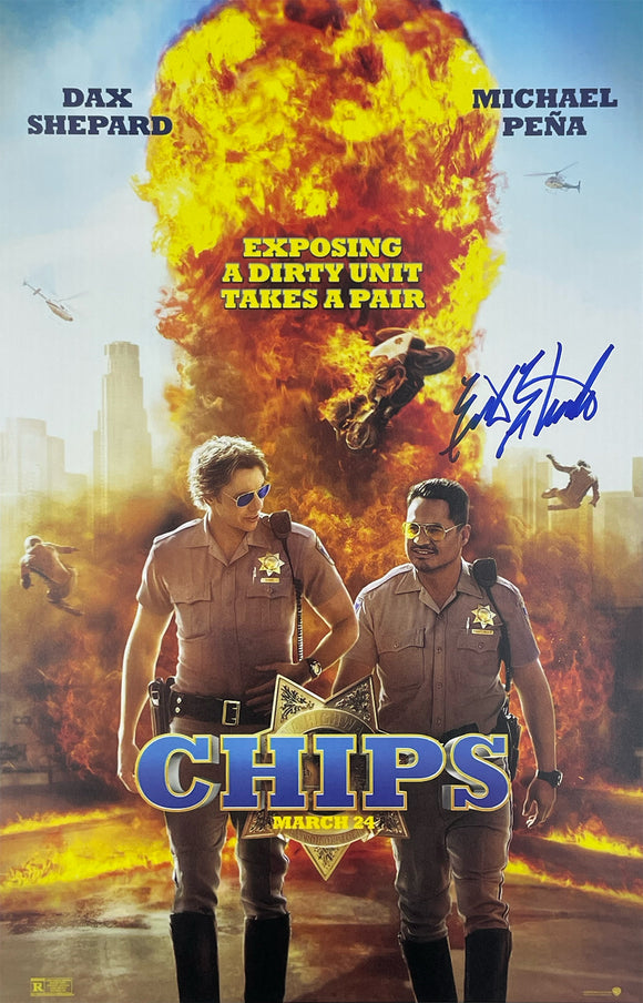 Erik Estrada CHIPS Autographed 11x17 Poster