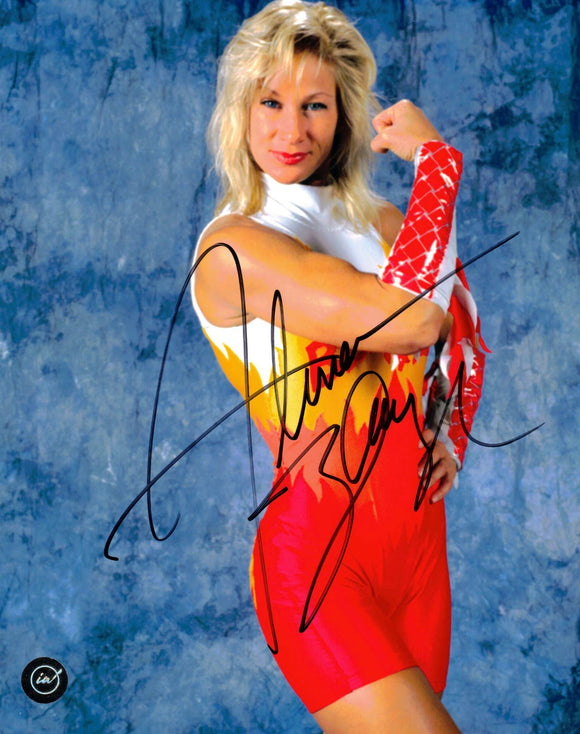 Alundra Blayze AKA Madusa Autographed WWE / WCW Vibrant Photo
