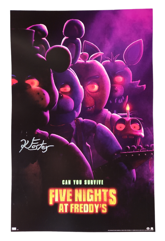 Kevin Foster Five Nights at Freddy's Autographed 11x17 Poster