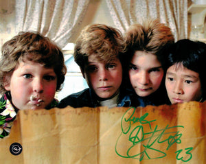 Corey Feldman in the Goonies Autographed 8x10 Photo in Green Paint Pen