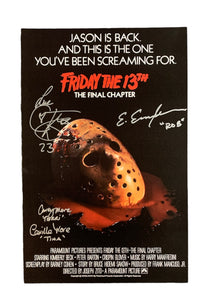 Friday the 13th: The Final Chapter Cast Autographed Mini Poster