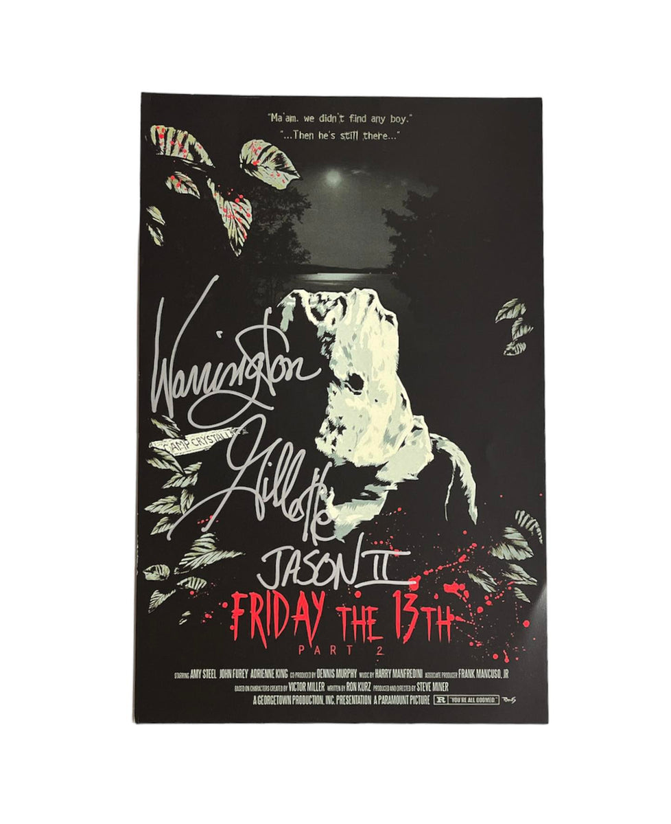 Warrington Gillette Friday the 13th Part 2 Autographed Alternate Black ...