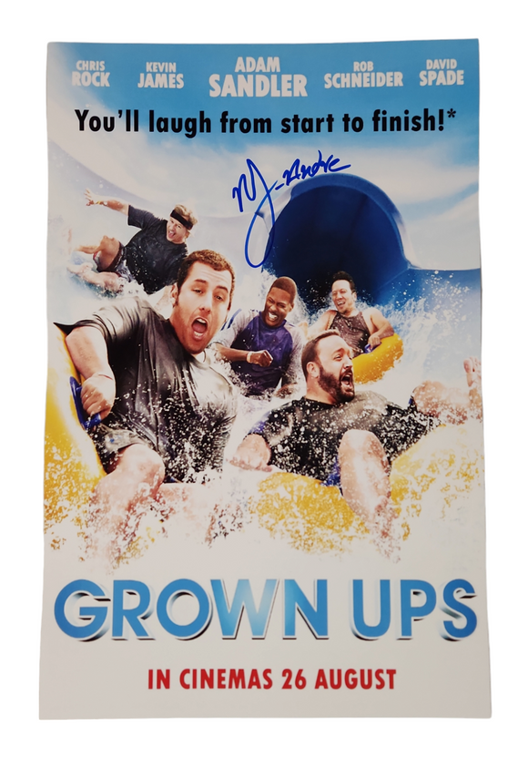 Nadji Jeter Autographed Grown Ups 11x17 Poster