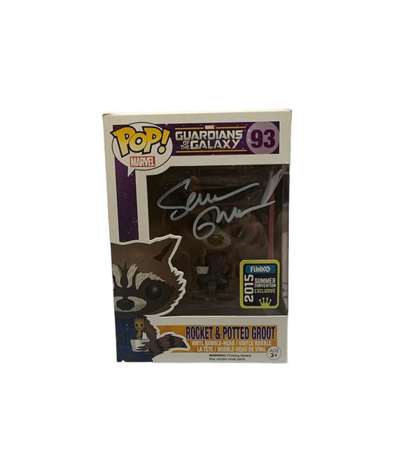 Sean Gunn Rocket Raccoon Guardians of the Galaxy Autographed Funko Pop #93