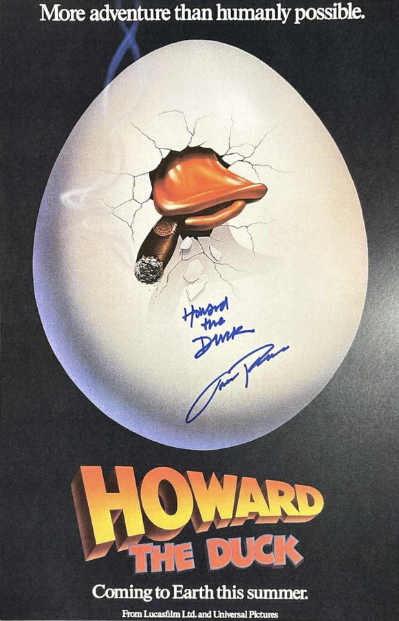 Jordan Prentice Howard the Duck Autographed 11x17 Poster