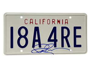 Ian Ziering Beverly Hills 90210 Autographed Ferrari License Plate
