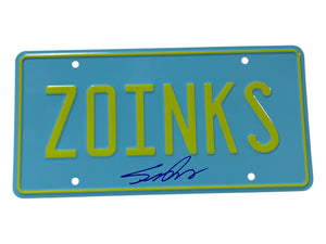 Scott Innes Scooby-Doo Autographed Zoinks License Plate