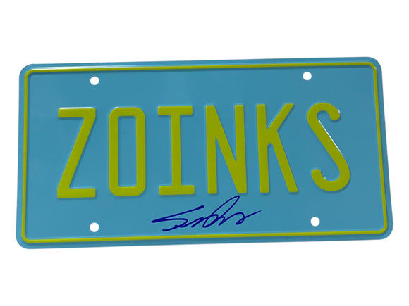 Scott Innes Scooby-Doo Autographed Zoinks License Plate