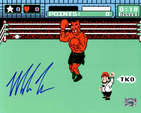 Mike Tyson Autographed 8x10 Nintendo Punch Out!