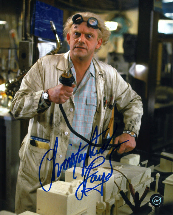 Christopher Lloyd Doc Brown Autographed Back to the Future 8x10 Photo