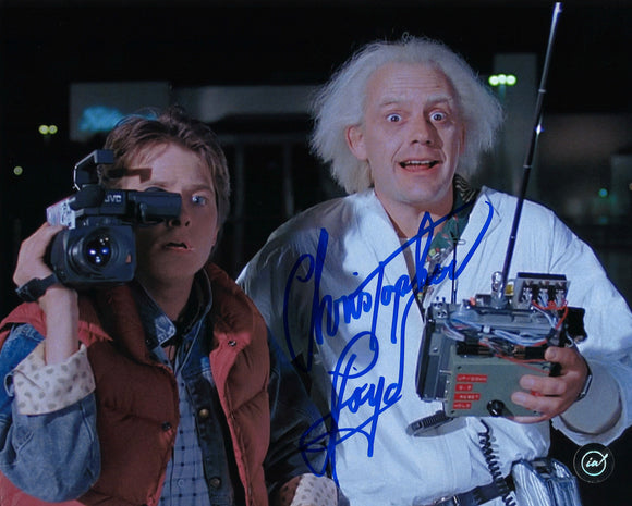 Christopher Lloyd Autographed Back to the Future 8x10 Photo