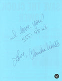 Claudia Wells Autographed Back to the Future 8.5x11 Blue Hill Valley Paper