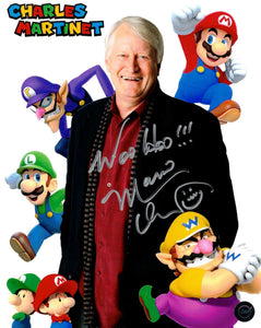 Charles Martinet Super Mario Autographed Characters 8x10