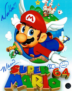 Charles Martinet Super Mario Autographed Super Mario 64 8x10