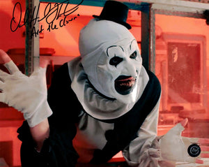 David Howard Thornton as Art the Clown in Terrifier Autographed 8x10 Photo