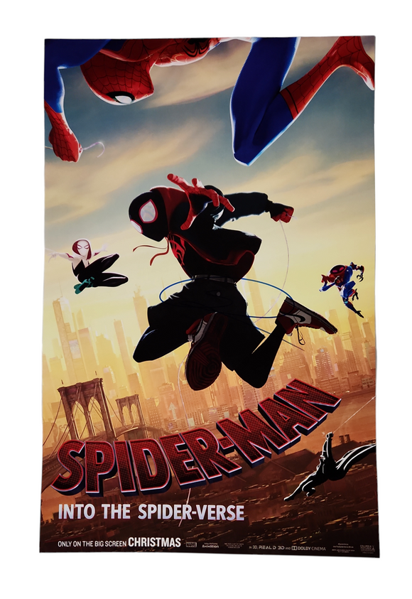 Shameik Moore Autographed Spider-Man: Into the Spider-Verse 11x17 Poster