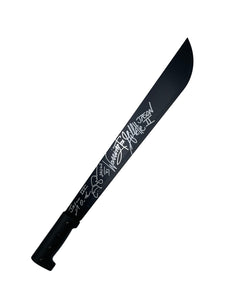 Jason Voorhees Autographed Friday the 13th Machete - 3 AUTOGRAPHS