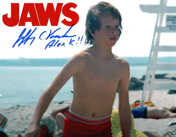 Jeffrey Voorhees Autographed Jaws 8 x 10 Photo
