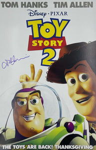 John Morris Toy Story 2 Autographed 11x17 Mini Poster