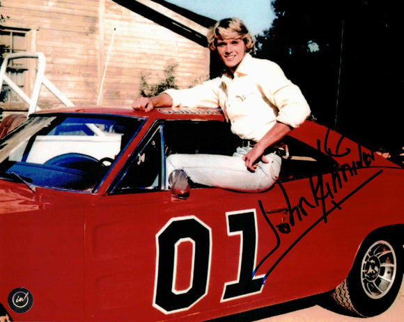 John Schneider Autographed Dukes of Hazzard 8x10