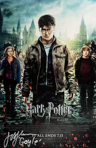 Josh Herdman Autographed Gregory Goyle Harry Potter & The Dealthy Hallows Part 2 11x17 Mini Poster