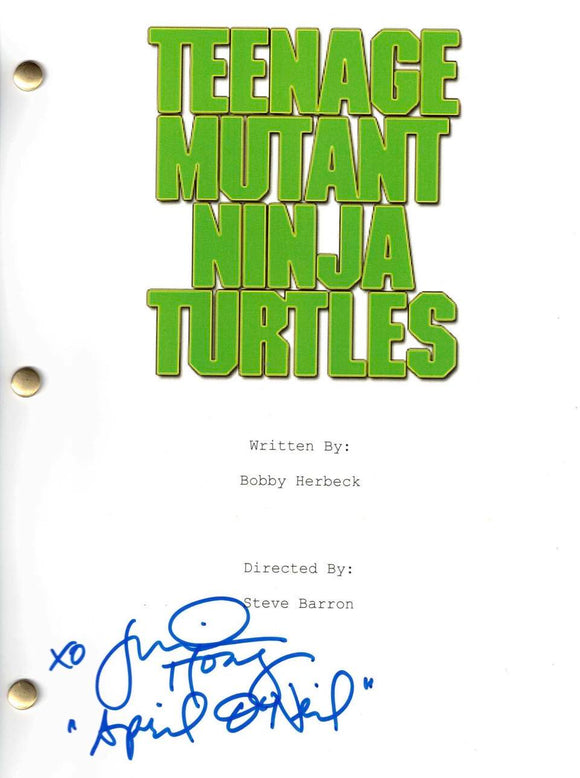 Judith Hoag Teenage Mutant Ninja Turtles replica Script Cover