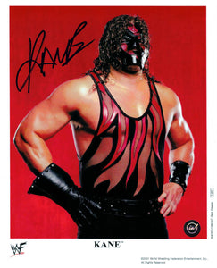 Kane WWE Autographed 8x10