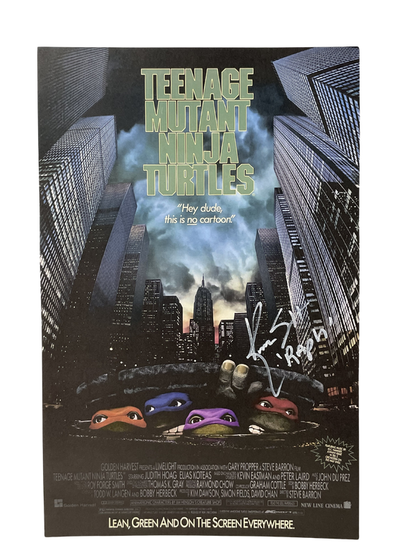 Kenn Scott Teenage Mutant Ninja Turtles Signed 11x17 Poster