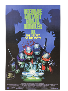 Kenn Scott Teenage Mutant Ninja Turtles II Signed 11x17 Poster