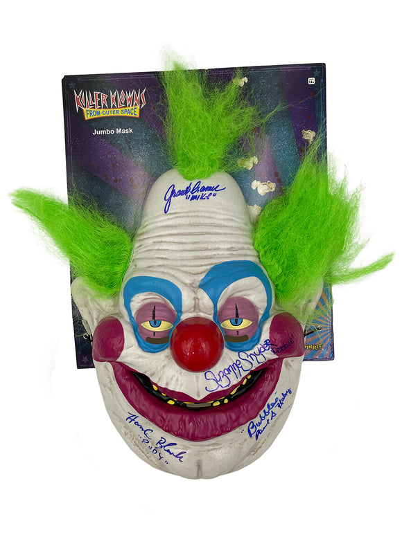 Cast Signed Killer Klowns From Outer Space Autographed Jumbo Mask