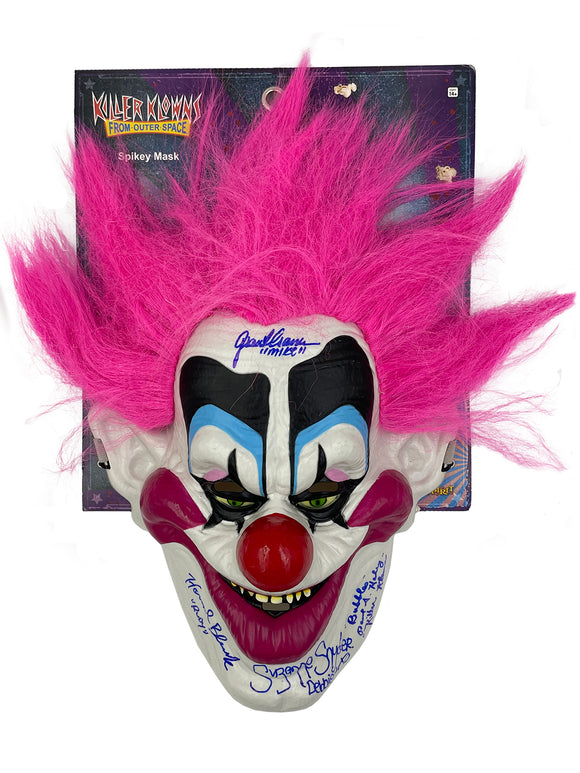 Cast Signed Killer Klowns From Outer Space Autographed Spikey Mask