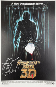 Larry Zerner Friday the 13th Part 3 Autographed 11x17 Poster