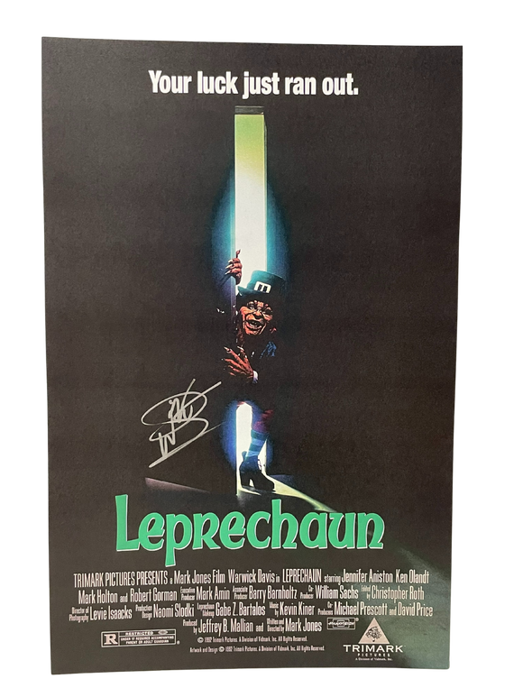 Warwick Davis Leprechaun Autographed 11x17 Poster