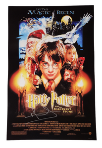 Matthew Lewis Harry Potter and the Sorceror's Stone Autographed 11x17 Poster