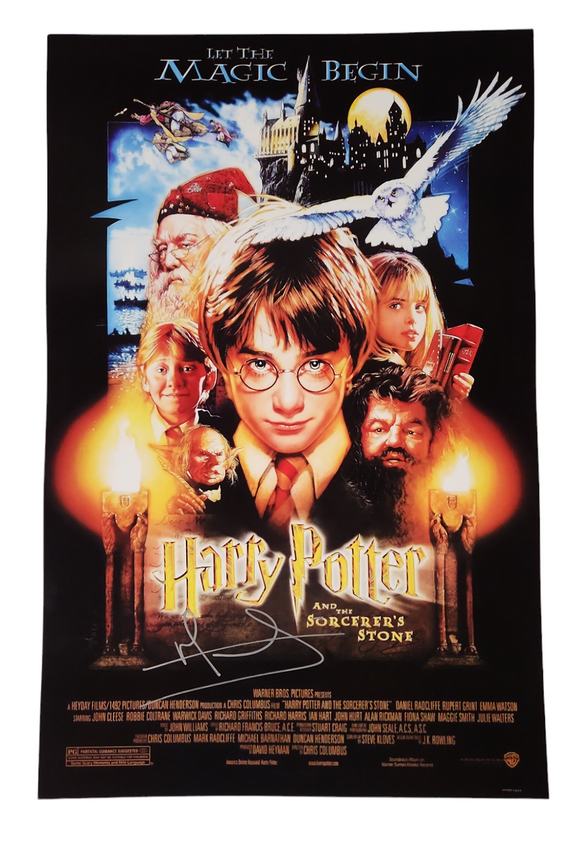 Matthew Lewis Harry Potter and the Sorceror's Stone Autographed 11x17 Poster