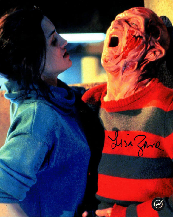 Lisa Zane as Katherine Krueger in Freddy's Dead Autographed 8x10 in Blue Sharpie