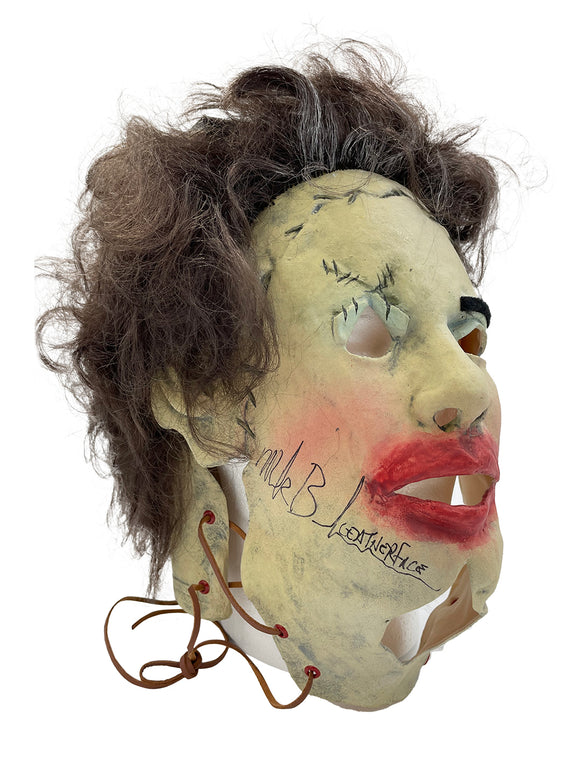 Mark Burnham Autographed Texas Chainsaw Massacre Leatherface Mask