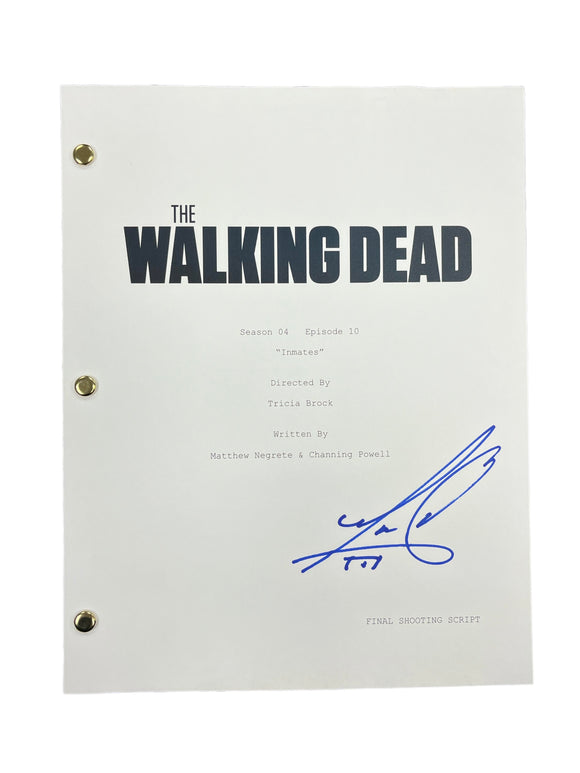 Ross Marquand as Aaron in the Walking Dead Autographed Script