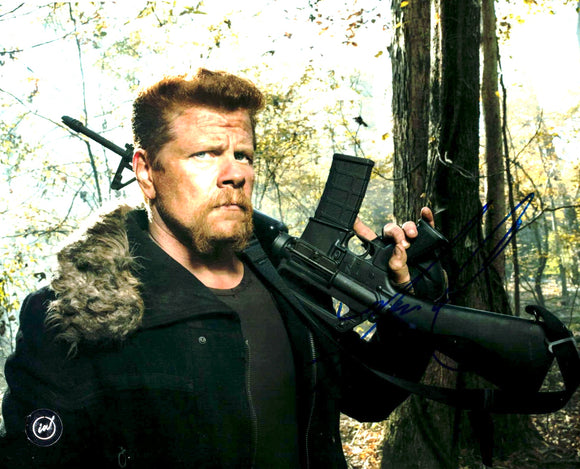Michael Cudlitz as Abraham in the Walking Dead Autographed 8x10 in Blue Sharpie
