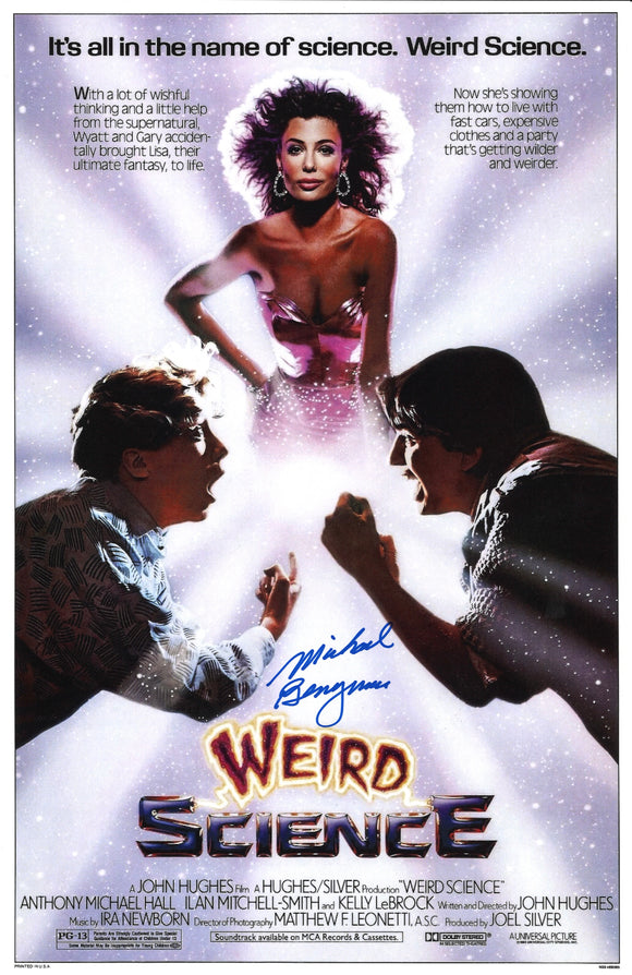 Michael Berryman Autographed Weird Science 11x17 Poster