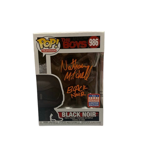 Nathan Mitchell as Black Noir in The Boys Autographed Convention Exclusive Funko Pop
