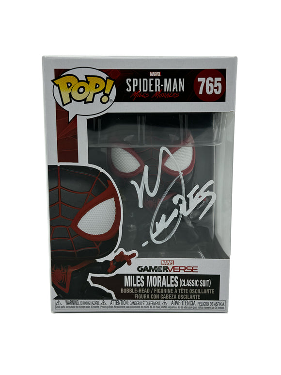 Nadji Jeter Autographed Miles Morales Spider-Man Funko Pop #765