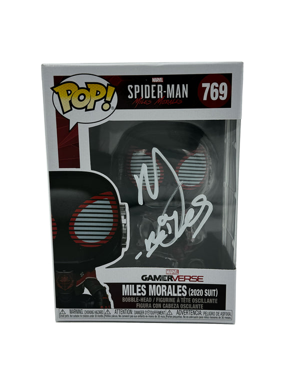 Nadji Jeter Autographed Miles Morales Spider-Man Funko Pop #769